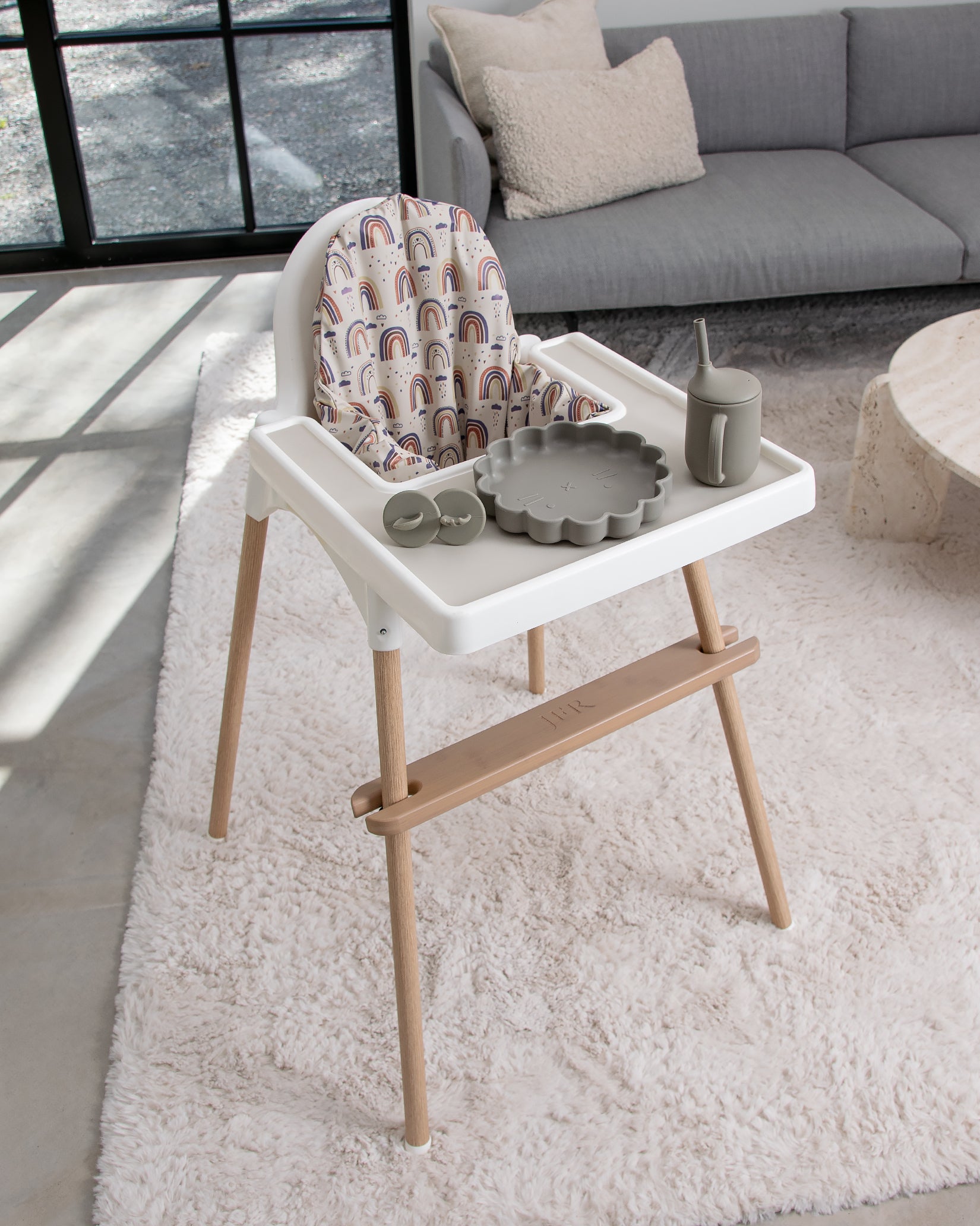 Fodstøtte til barnestol Ikea Antilop - Ash Wood