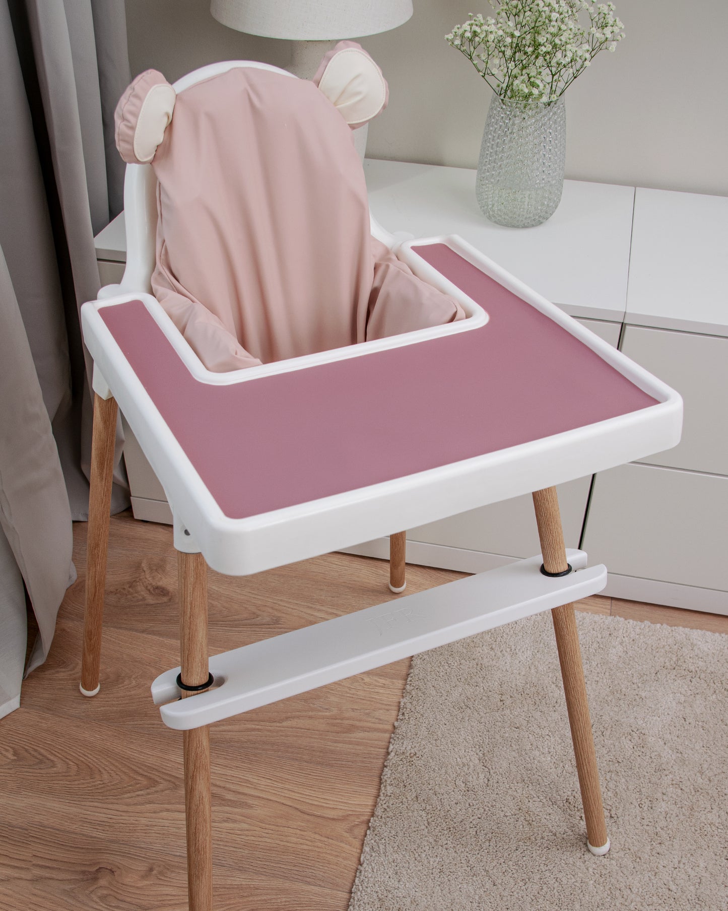 Brettunderlag i silikon - Støvete Rosa