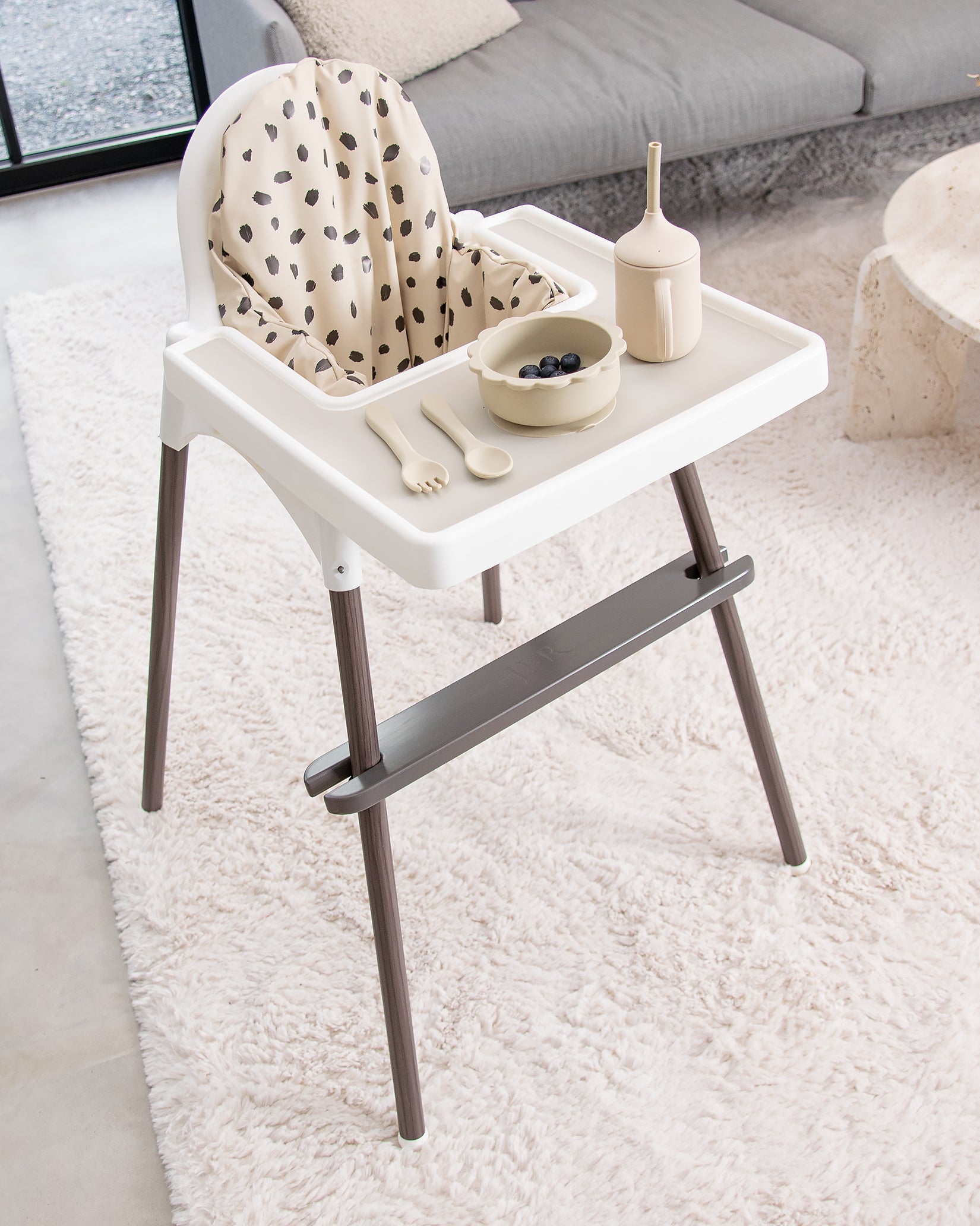 Footrest High Chair Ikea Antilop Walnut