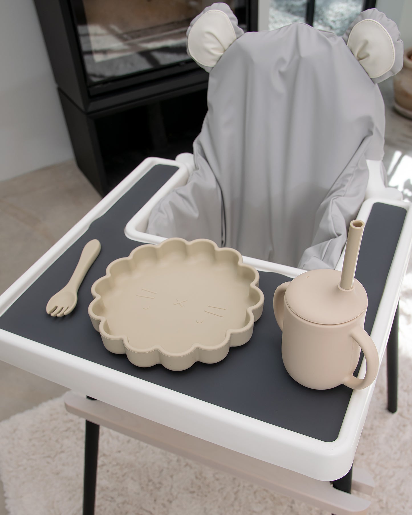 Siddepude / Stolsdækken - Teddy Lysegrå - IKEA Antilop