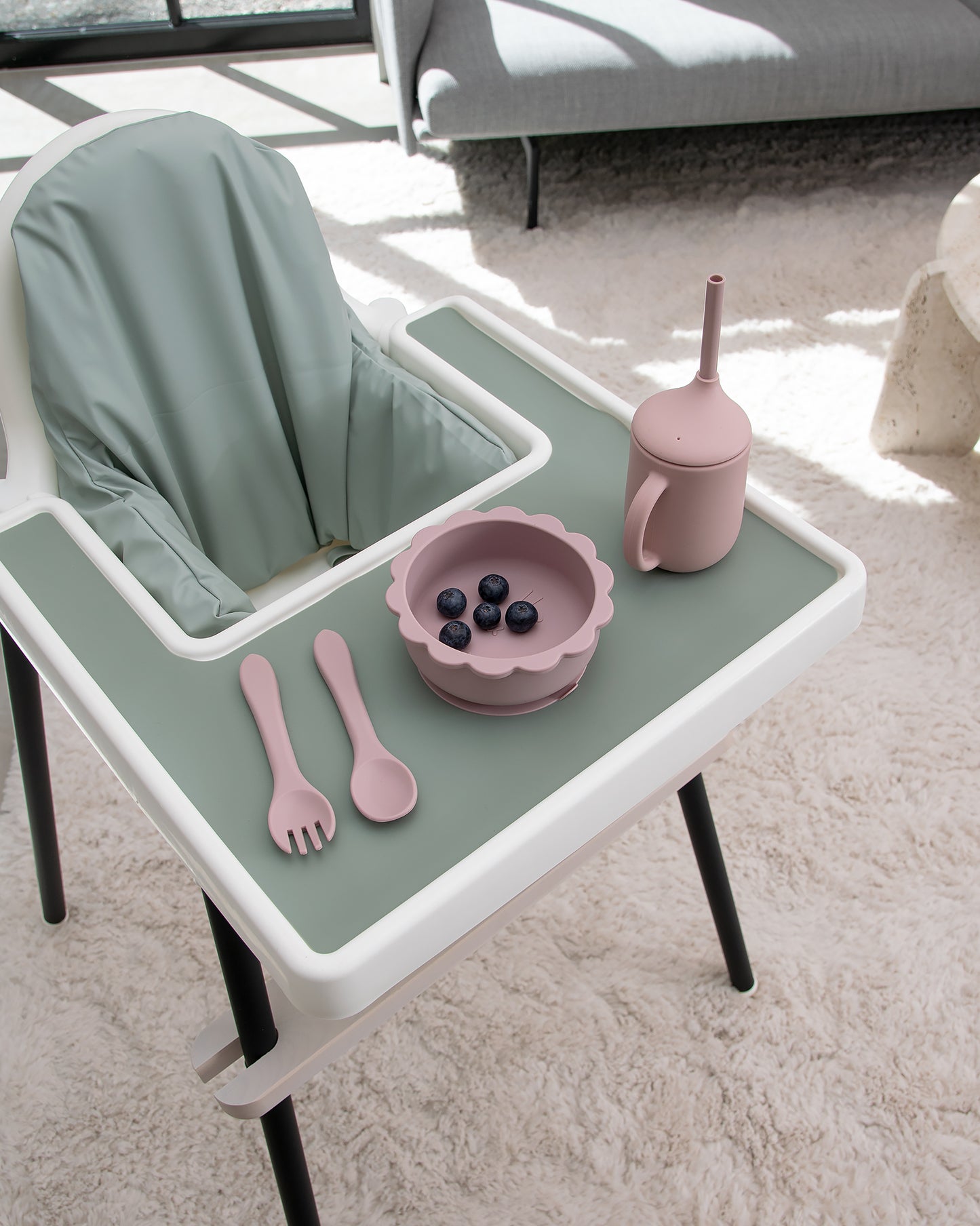 Bølget skål - Blush Pink