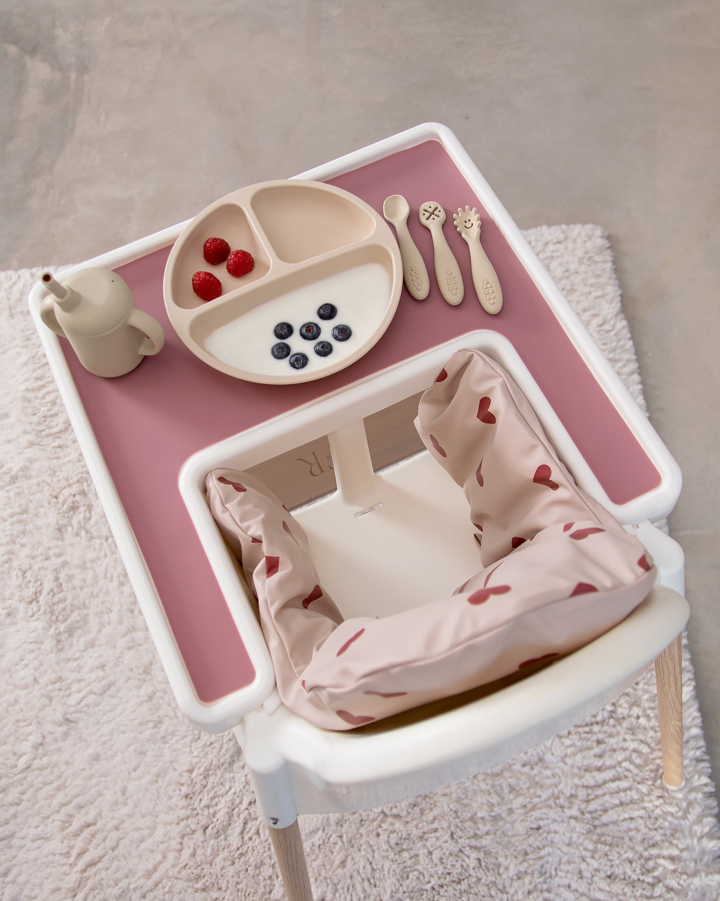 Sittkudde / Stolsdyna - Rosa med hjärtan - IKEA Antilop