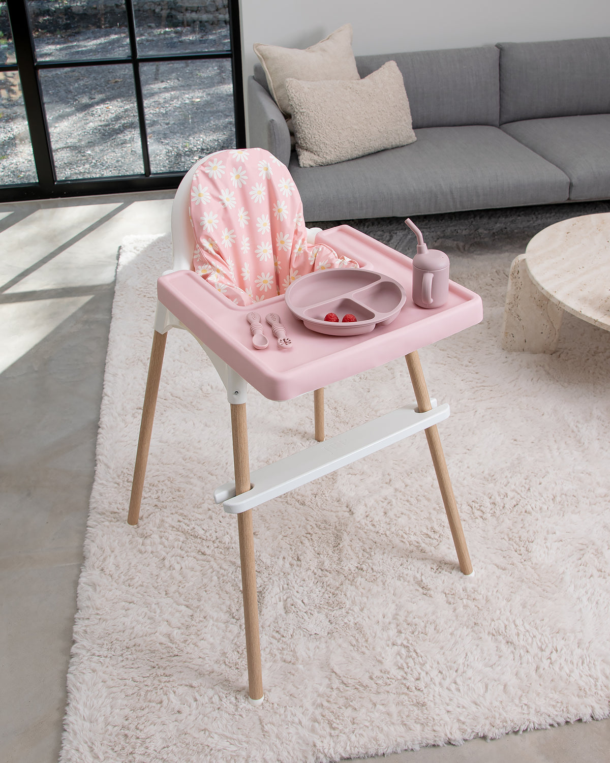 Pudebetræk til IKEA Antilop - Daisy Pink