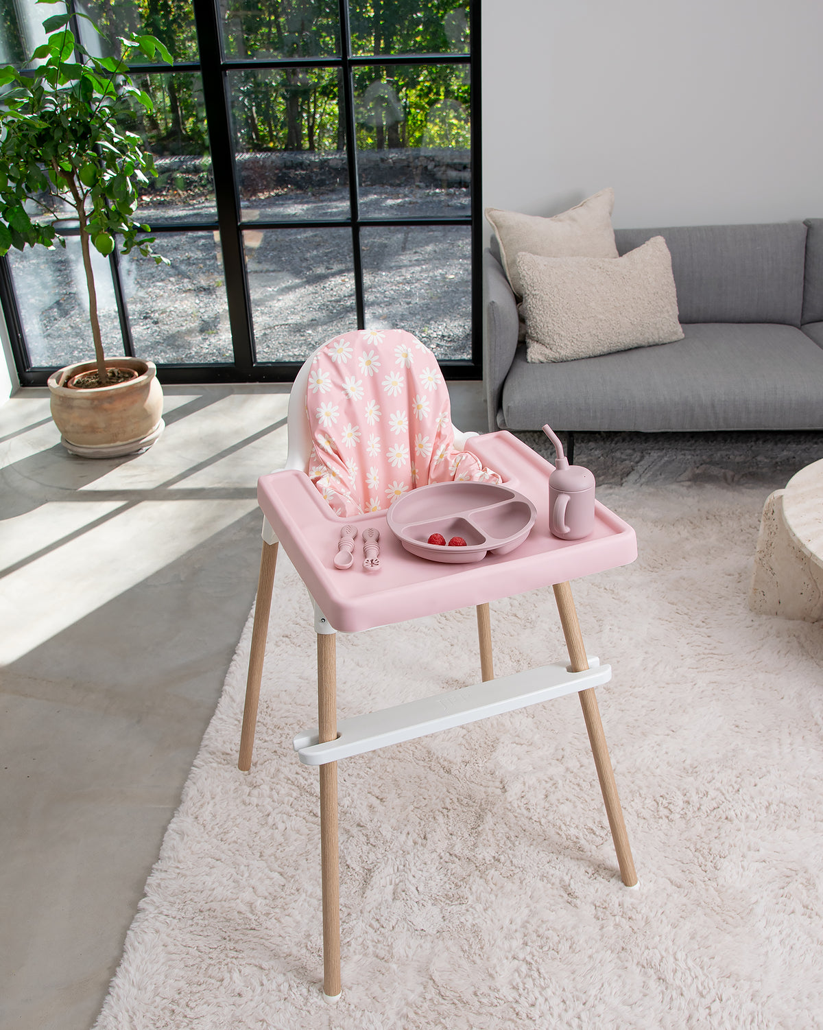 Pudebetræk til IKEA Antilop - Daisy Pink