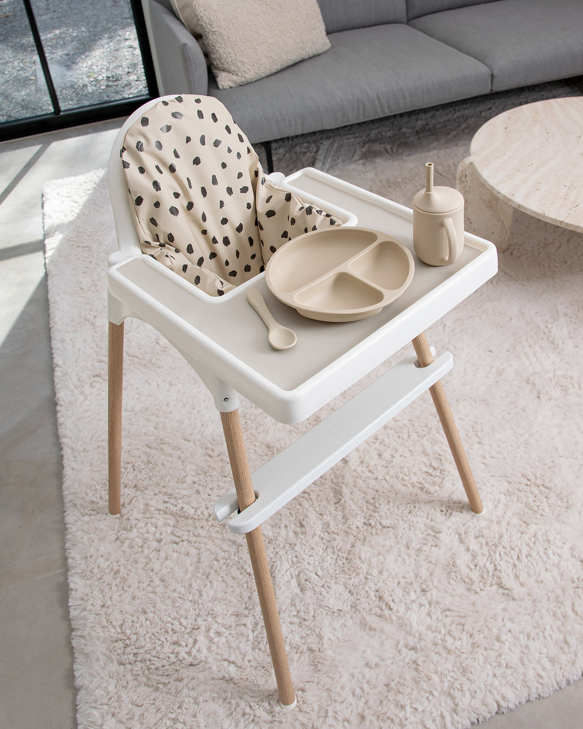 Fotstøtte til barnestol Ikea Antilop - Hvit