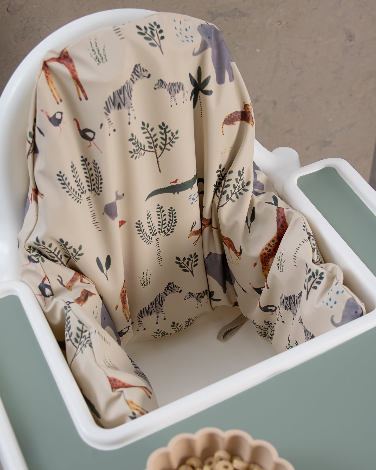 Sittkudde / Stolsdyna - Djungeldjur Beige - IKEA Antilop