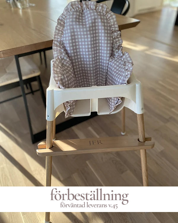Ruffled Cushion Cover for IKEA Antilop - Vanilla Gingham