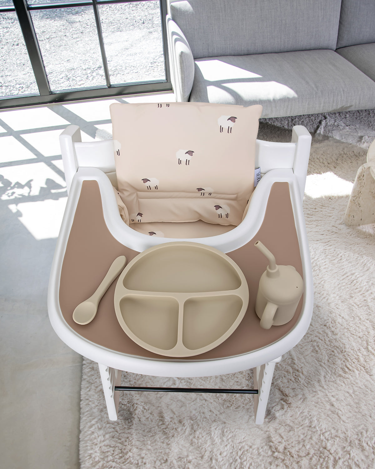 Cushion for Stokke Tripp Trapp - Beige Lamb