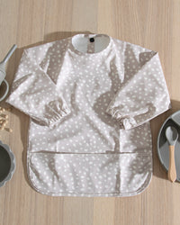 Långärmad Haklapp - Beige Prickar