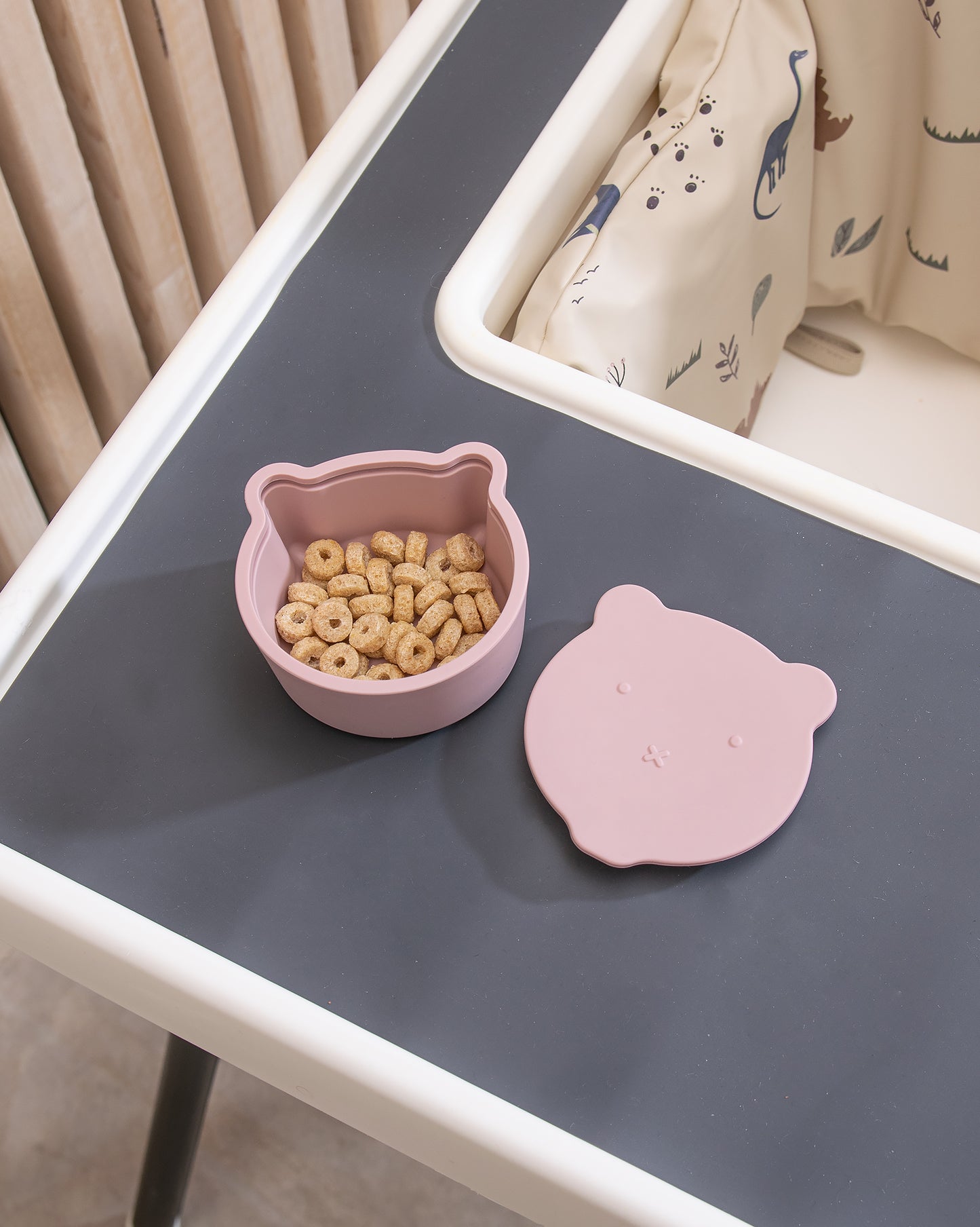 Skål med låg - Blush Pink