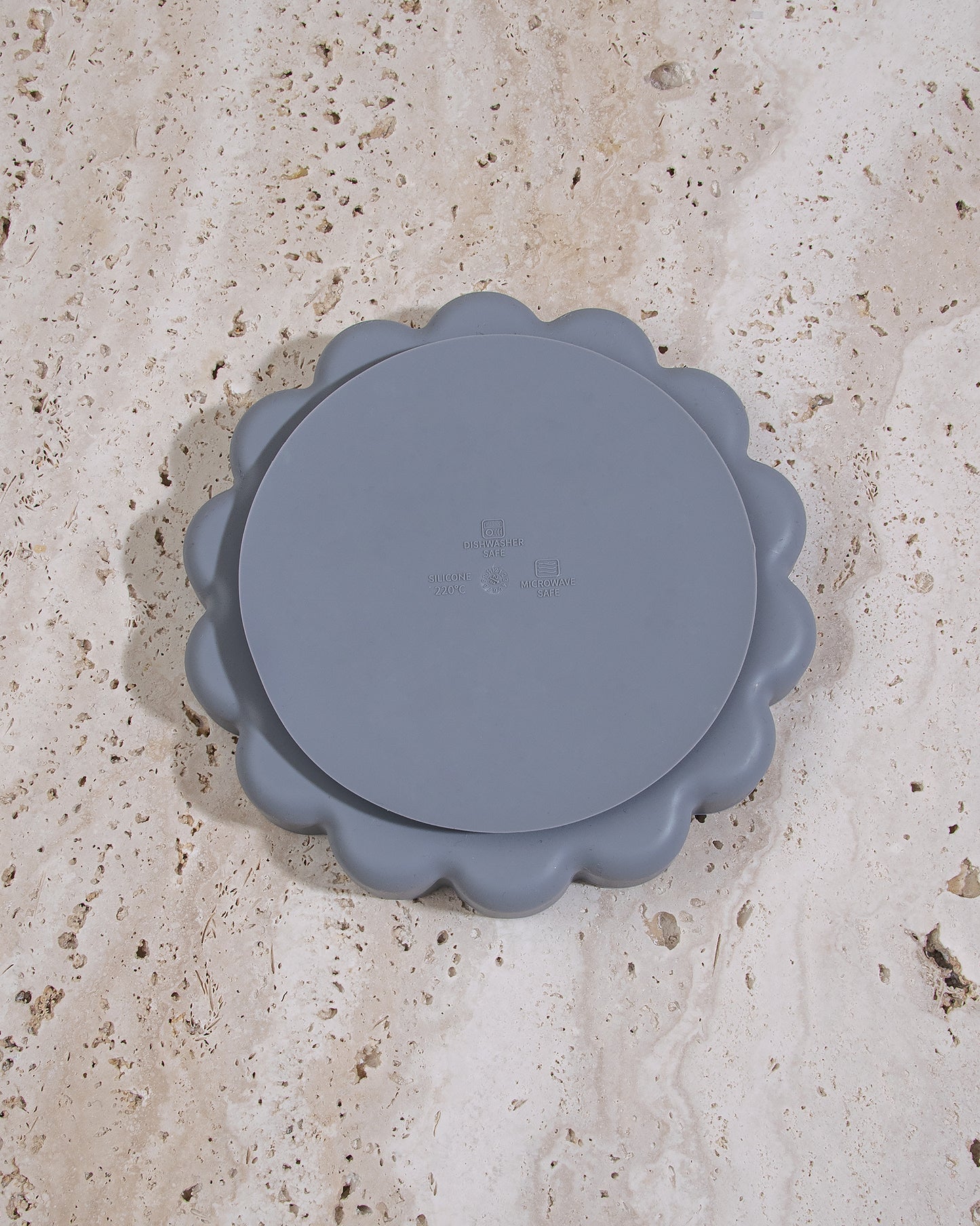 Bølget tallerken - Grey