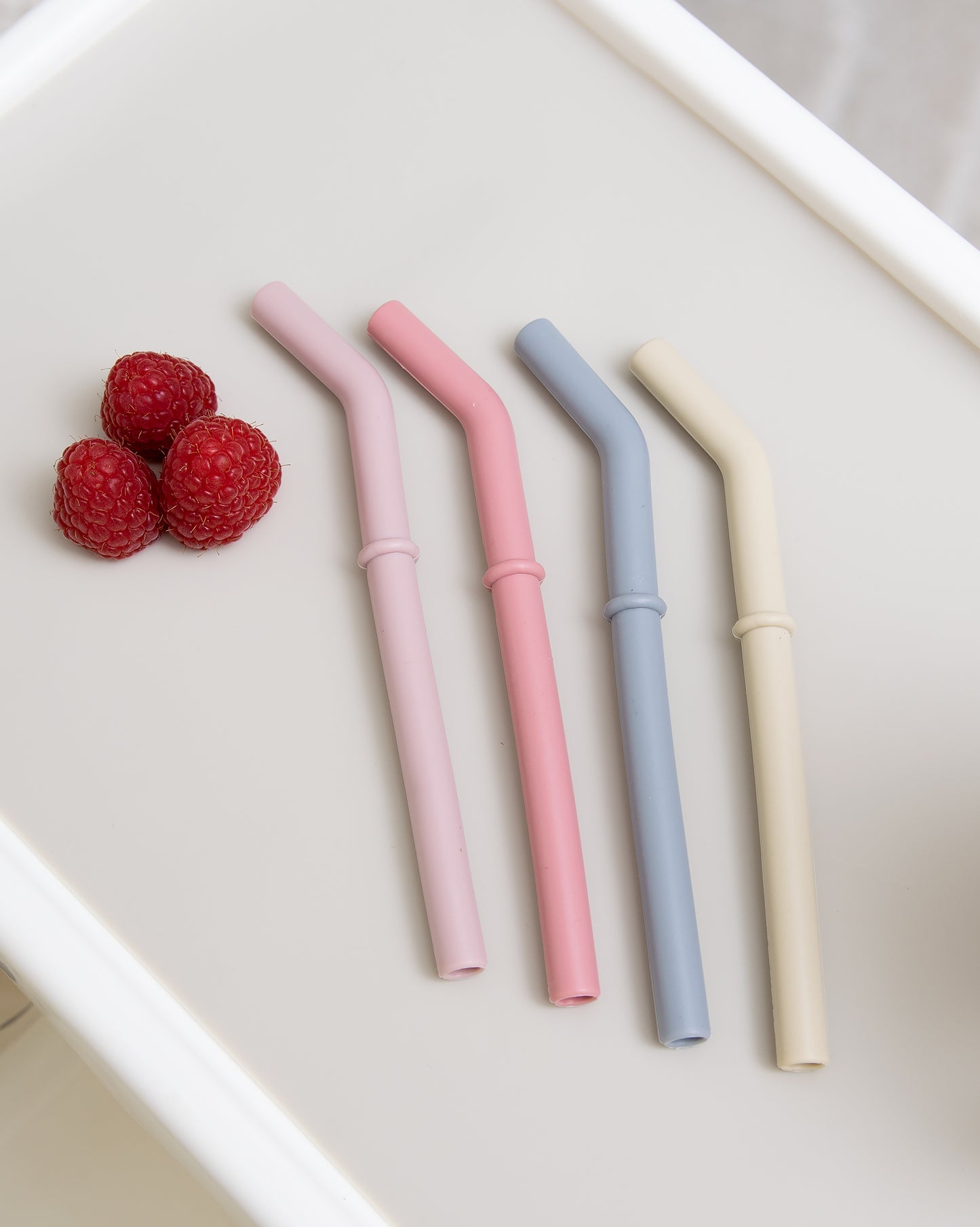 Ekstra sugerør med stop - Blush Pink (1 stk)