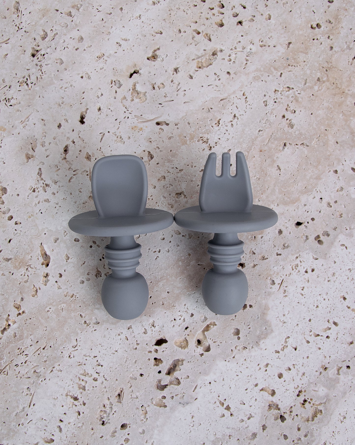 Pre-Spoon/Beginner Spoon & Fork - Grey (2 pcs)