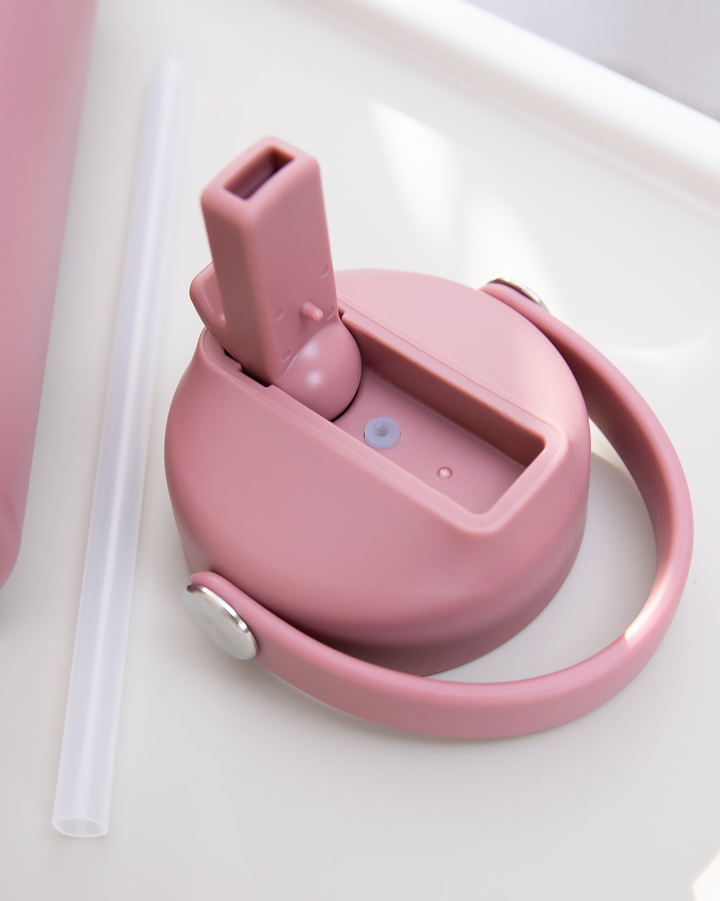 Isoleret Sugerørsflaske til Børn - Pomegranate