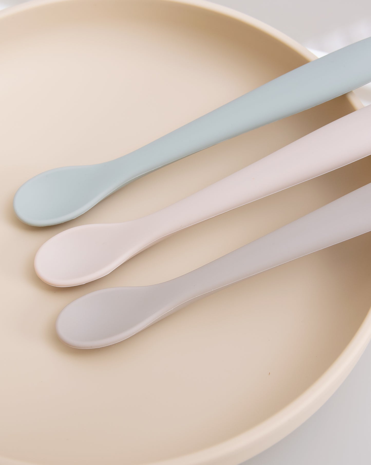 Ruokintalusikka Silikoni - Sand Mix (3 kpl)