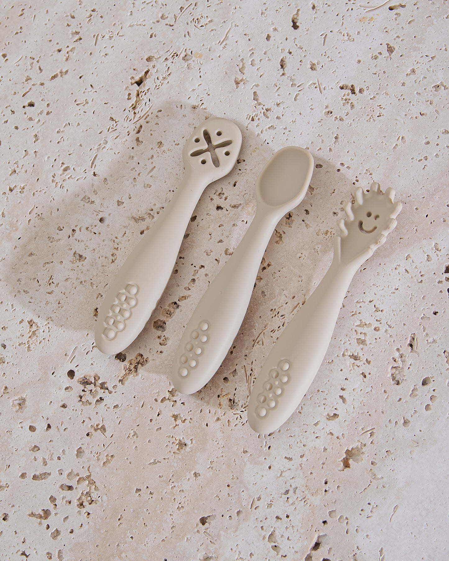 Pre-Spoon/Nybörjarsked - Beige (3 st)