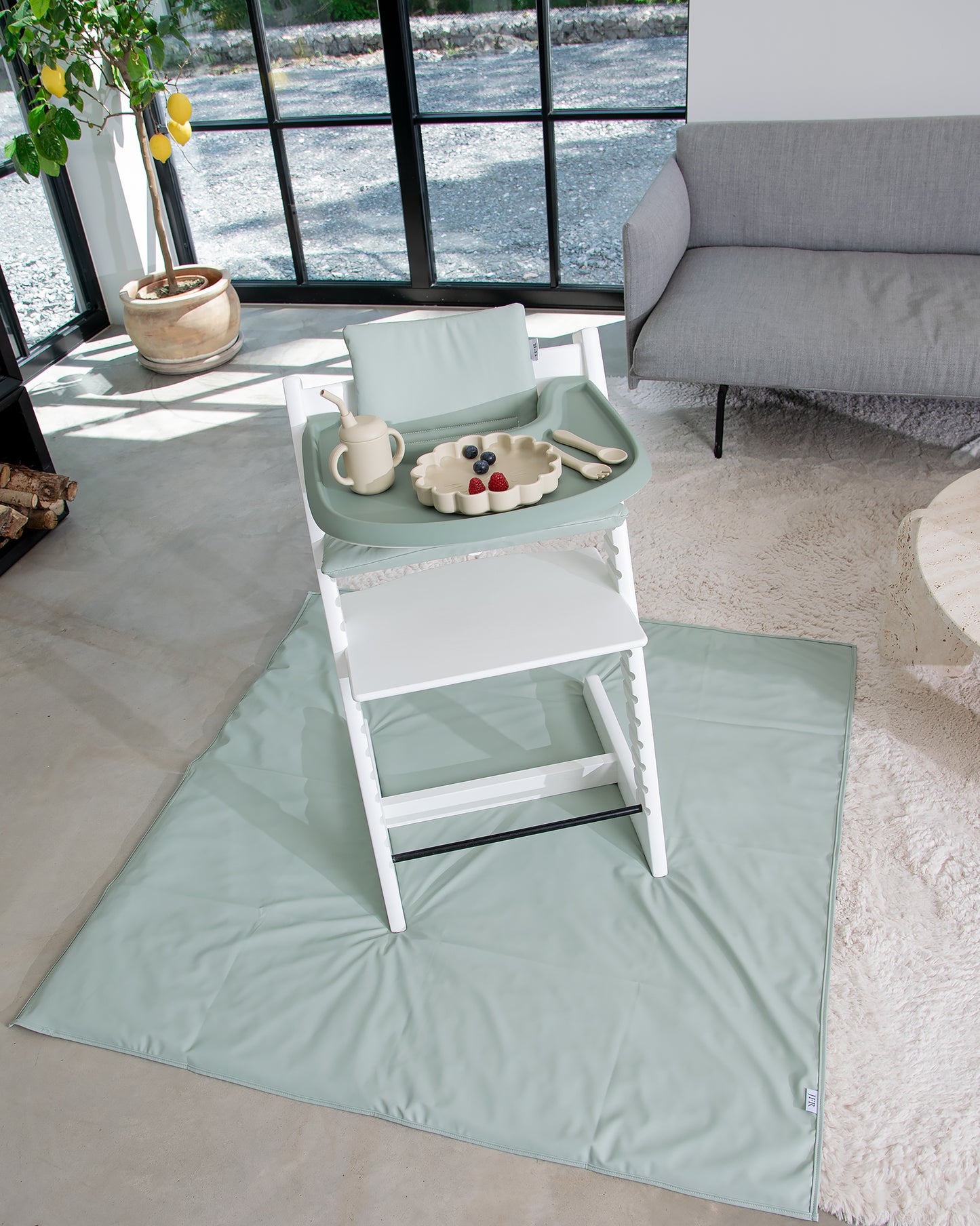Golvskydd till barnstol - Green