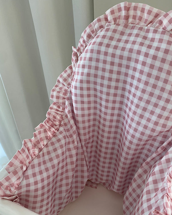 Putetrekk med volang til IKEA Antilop - Sommereng