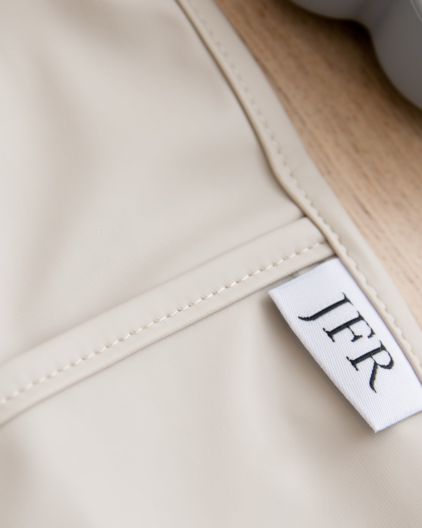 Långärmad Haklapp - Dimmig Beige