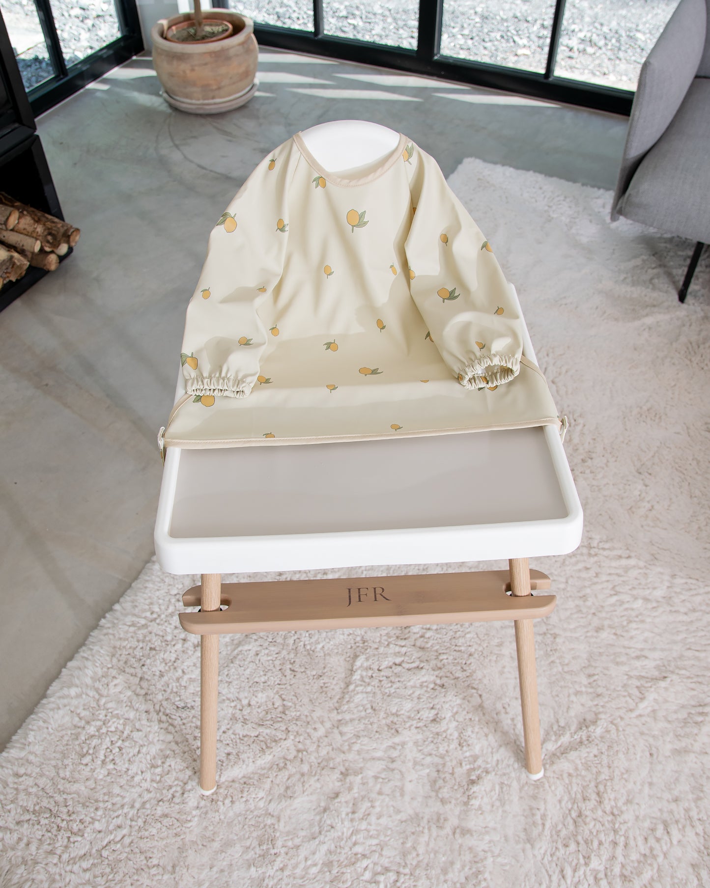 Långärmad Haklapp Med Förkläde - Citroner