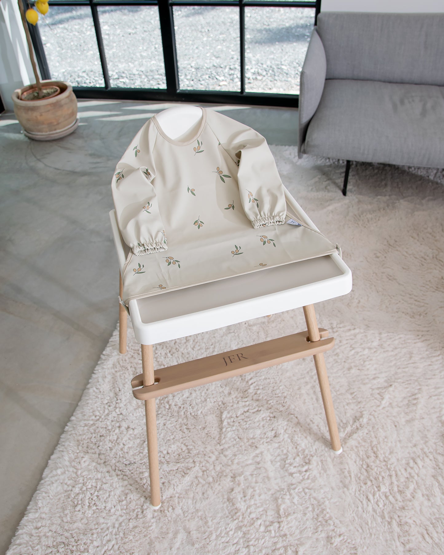 Langærmet hagesmæk med forklæde - Oliver