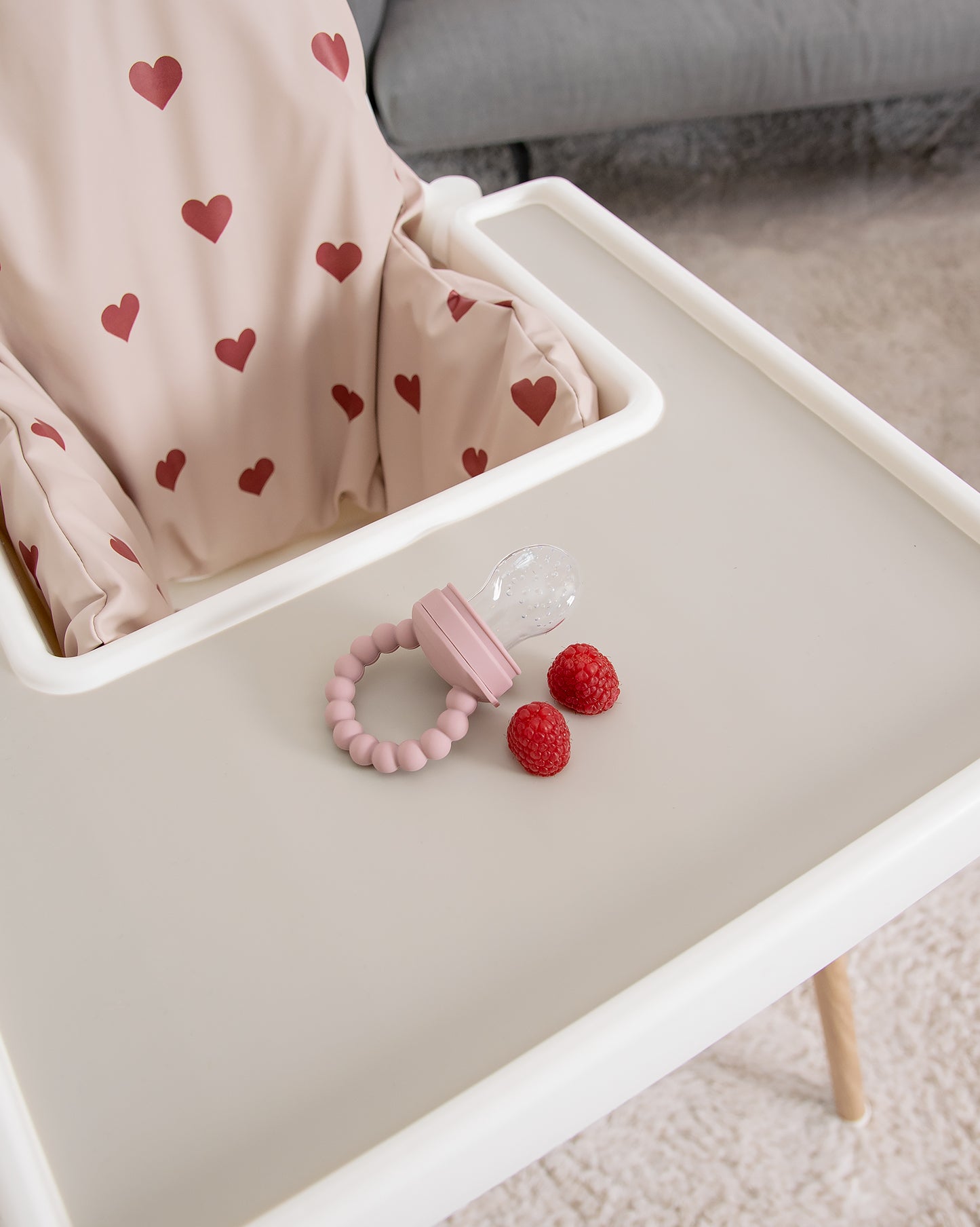 Smaksknapp i silikon - Blush Pink