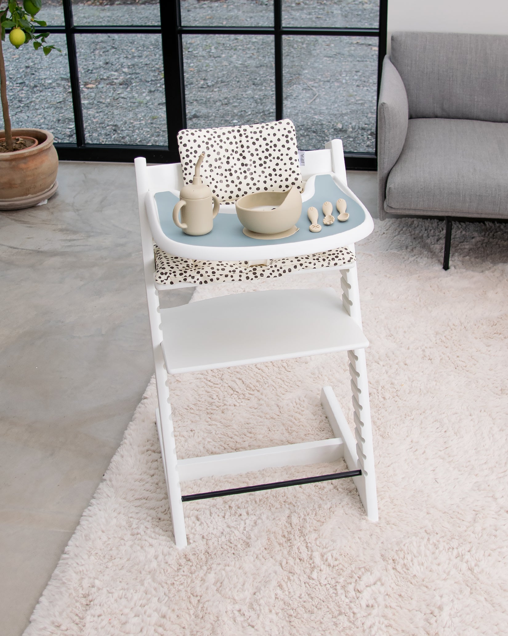 Silikoneunderlag til bakke til Stokke Tripp Trapp - Light Blue