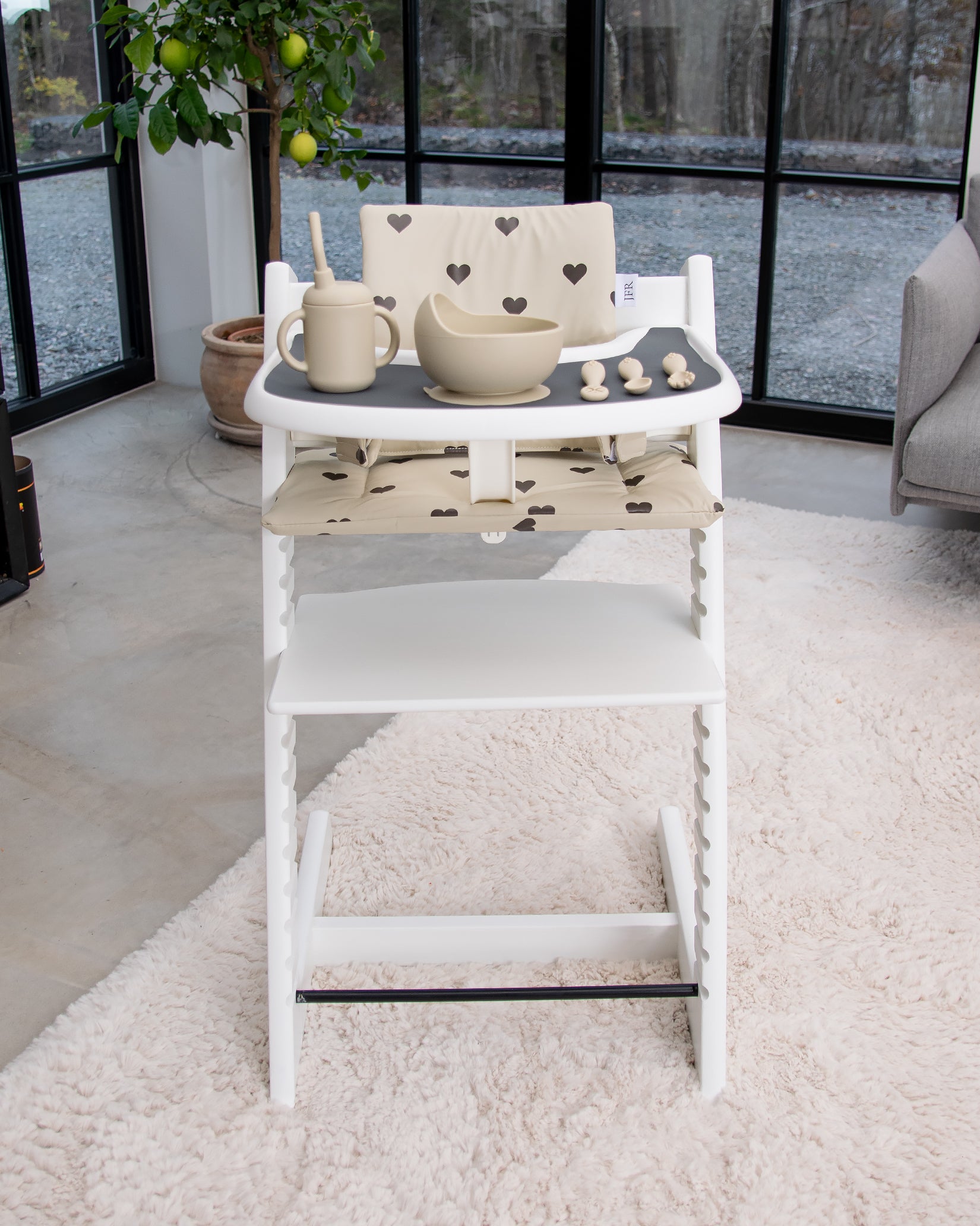 Silikoneunderlag til bakke til Stokke Tripp Trapp - Dark Grey