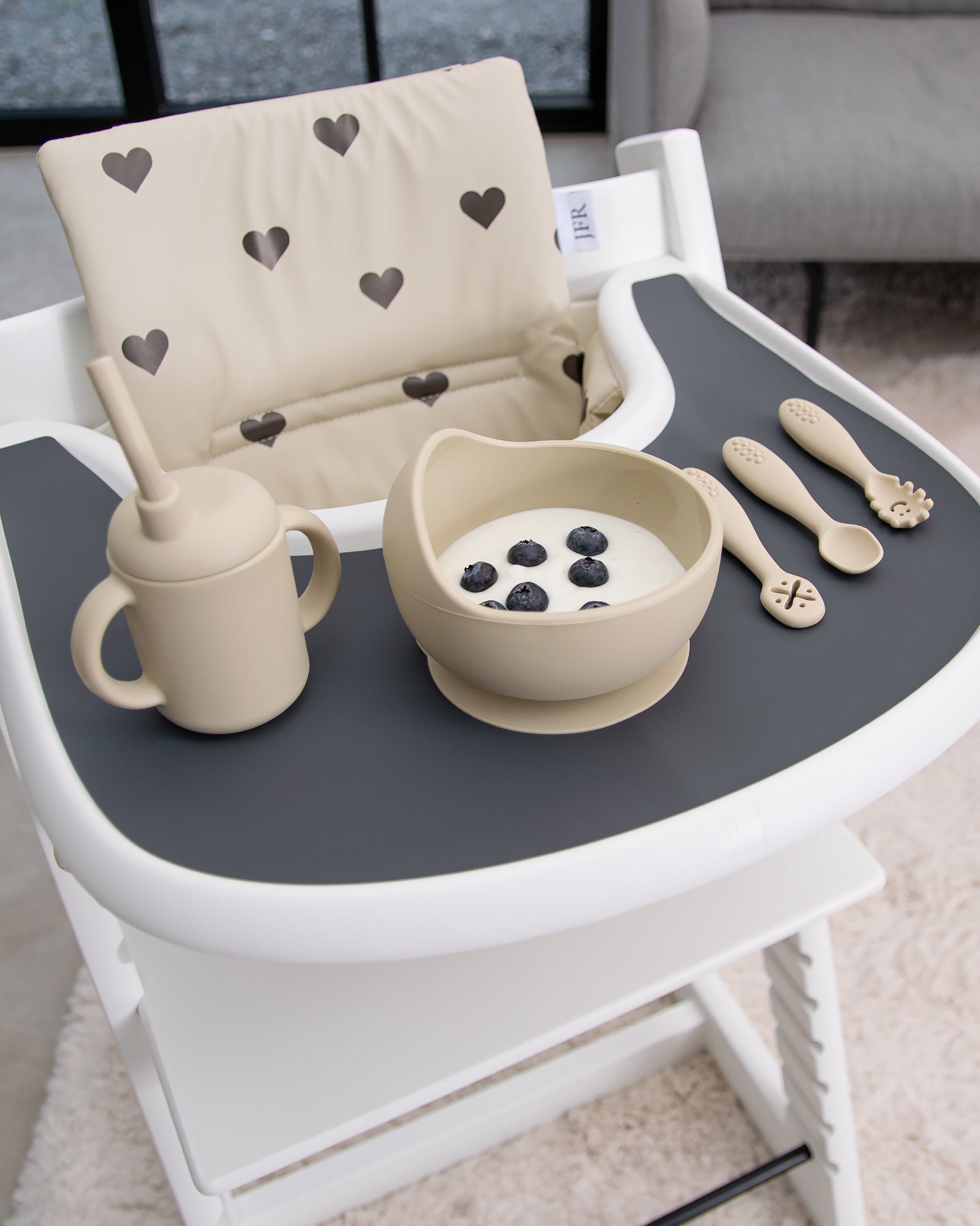 Silikoneunderlag til bakke til Stokke Tripp Trapp - Dark Grey