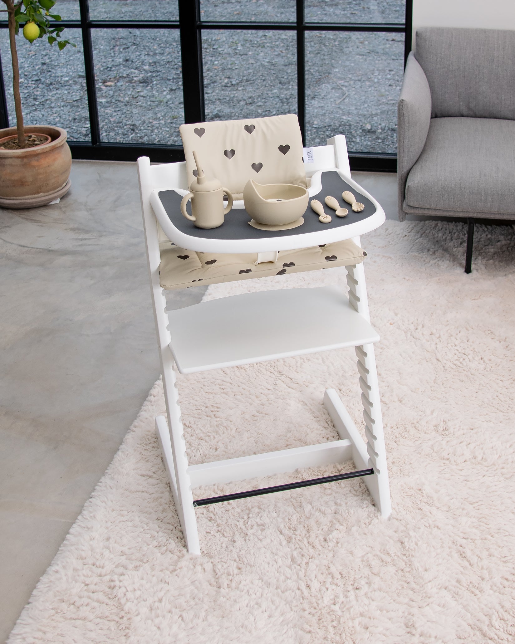 Silikoneunderlag til bakke til Stokke Tripp Trapp - Dark Grey