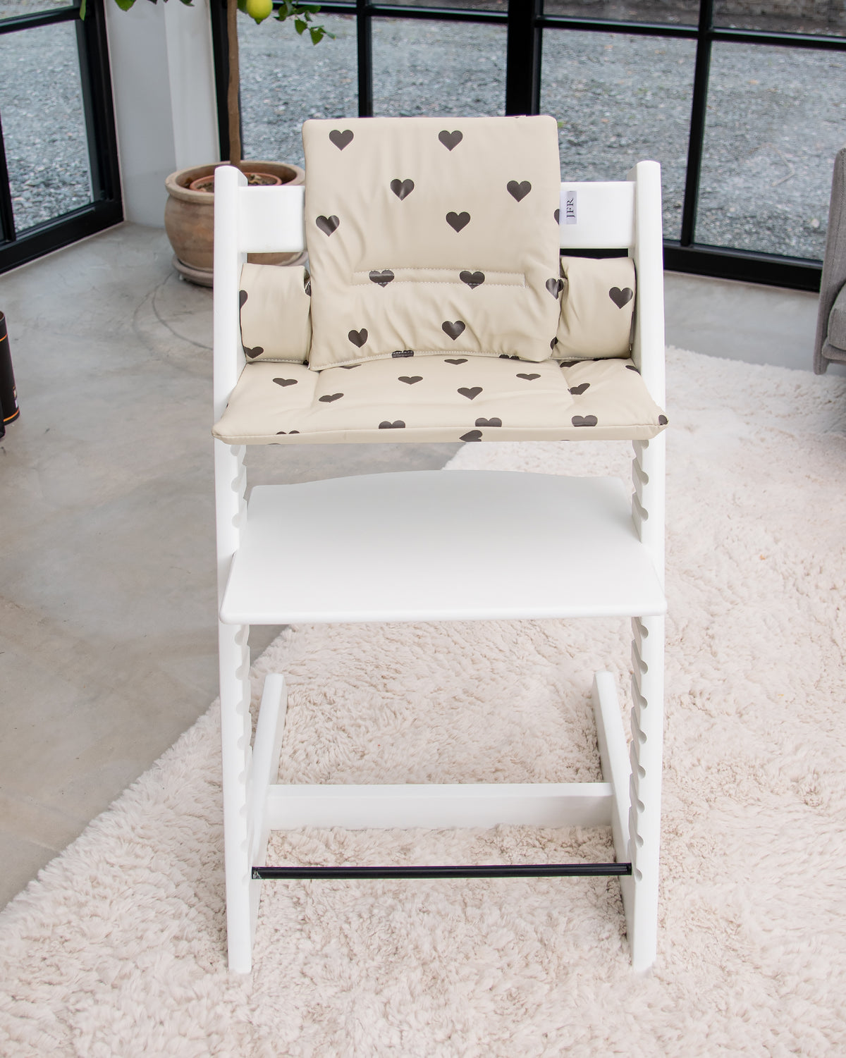 Hynder til Stokke Tripp Trapp - Beige med hjerter
