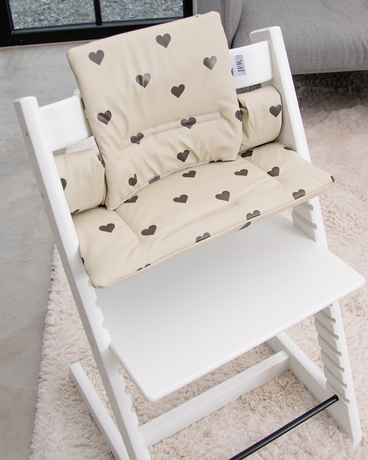 Hynder til Stokke Tripp Trapp - Beige med hjerter