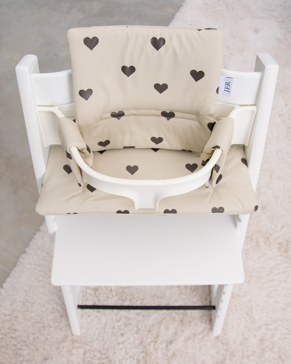 Hynder til Stokke Tripp Trapp - Beige med hjerter