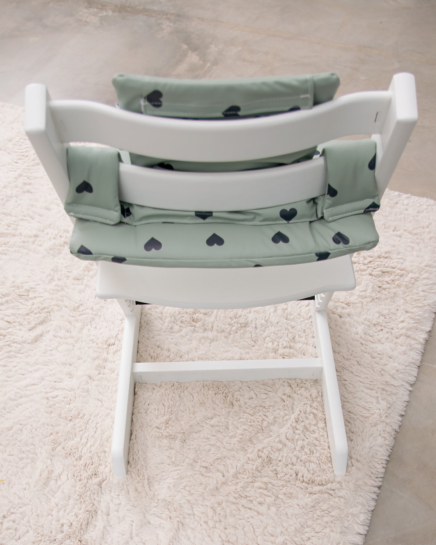 Dyna till Stokke Tripp Trapp - Grön med hjärtan