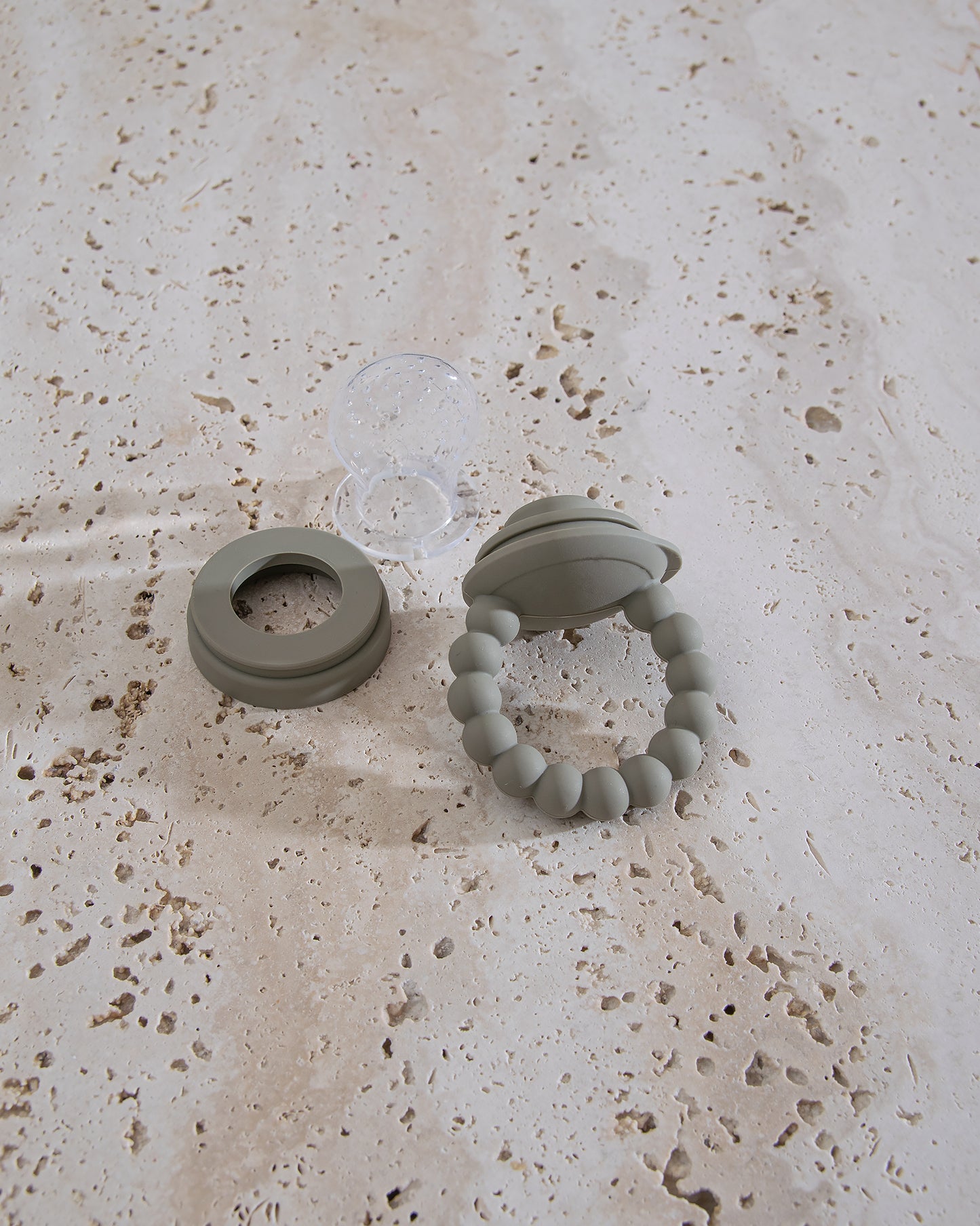 Smaksknapp i silikon - Støvete Grønn