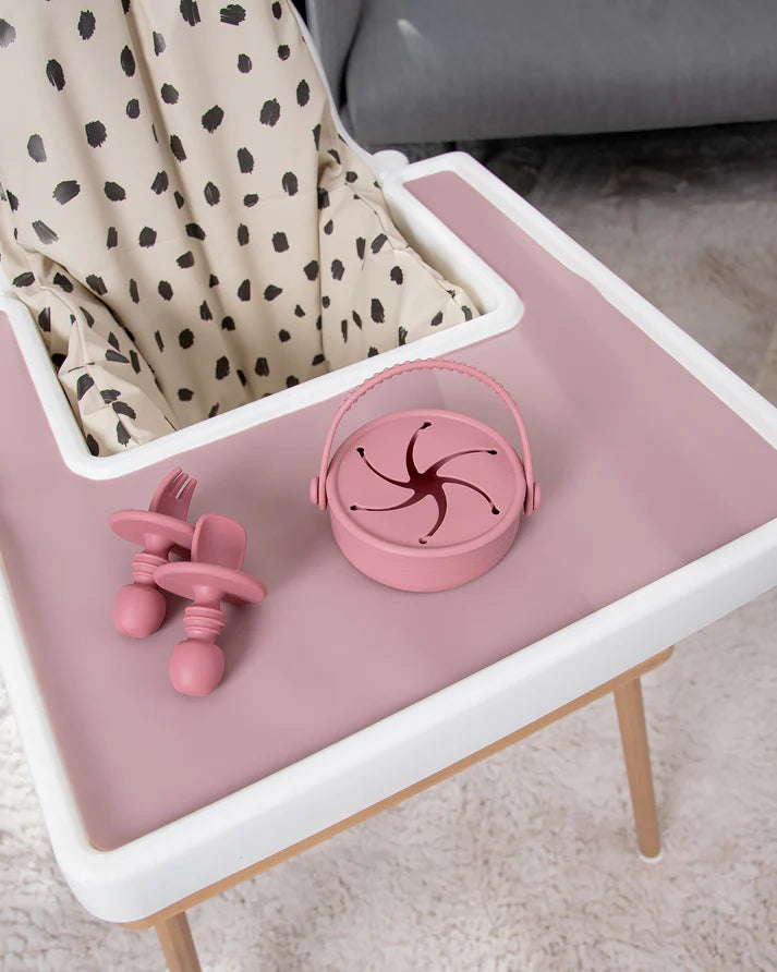 Snackbox med lock - Dusty Pink