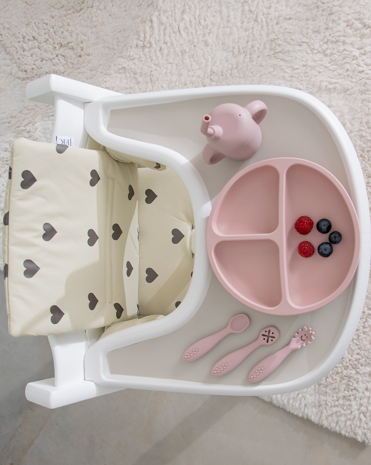 Hynder til Stokke Tripp Trapp - Beige med hjerter
