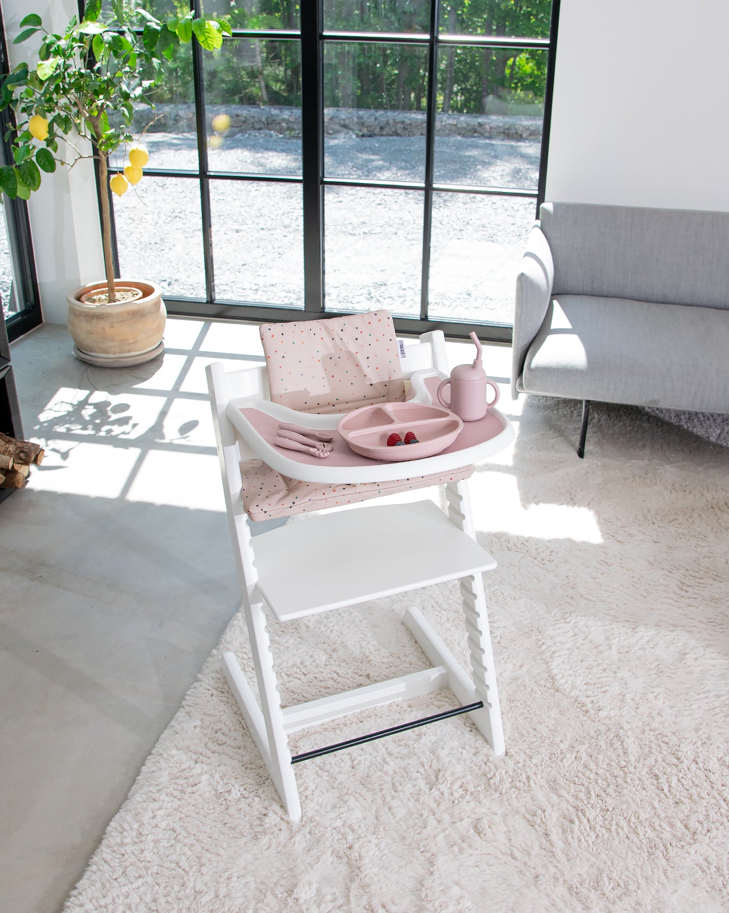 Brickunderlägg till Stokke Tripp Trapp - Blush Pink