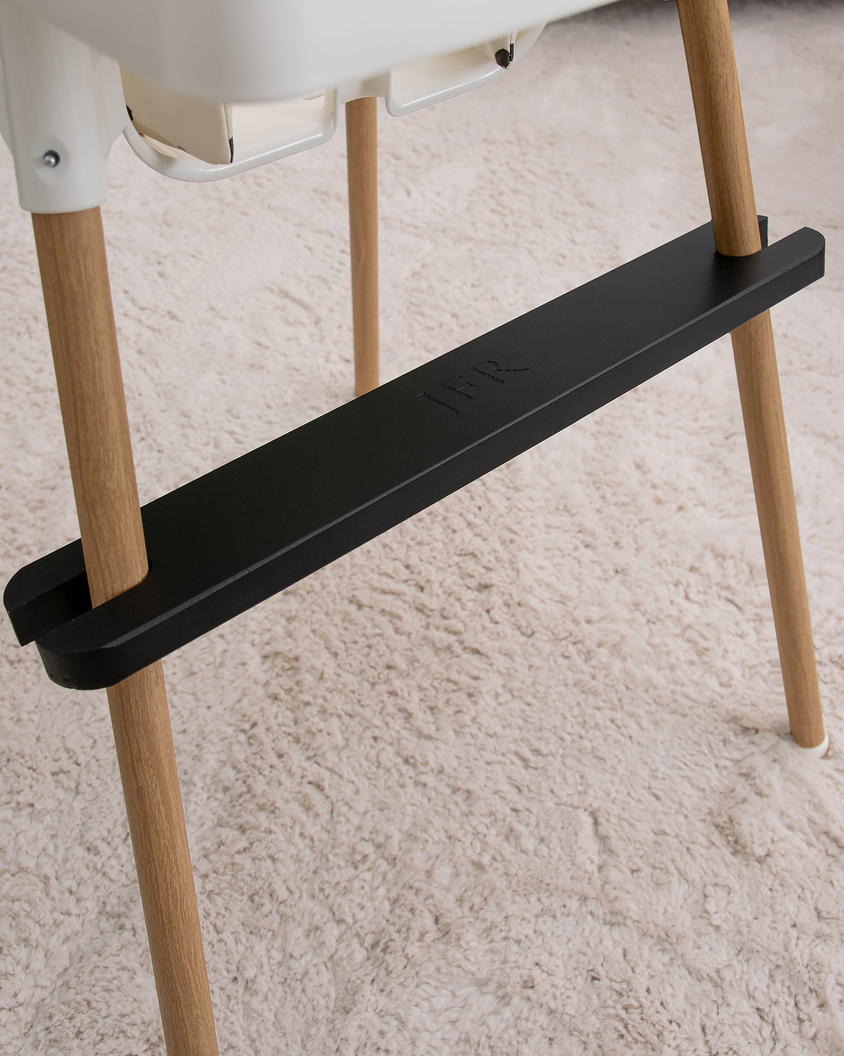 Fodstøtte til højstol Ikea Antilop - Black Wood