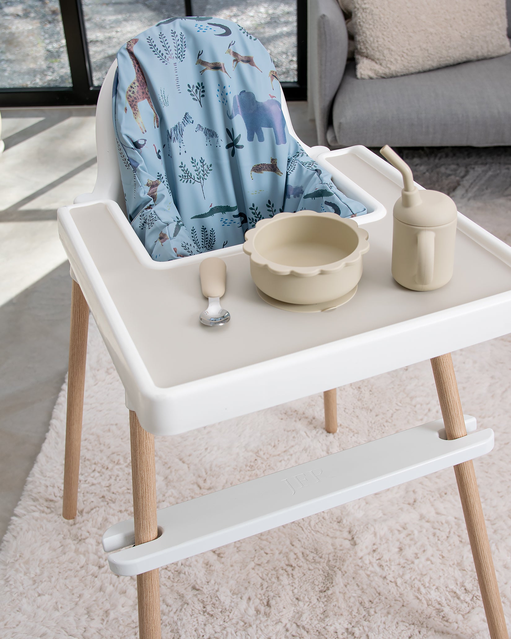 IKEA Antilop -istuintyynyn päällinen - Djungeldjur Blå