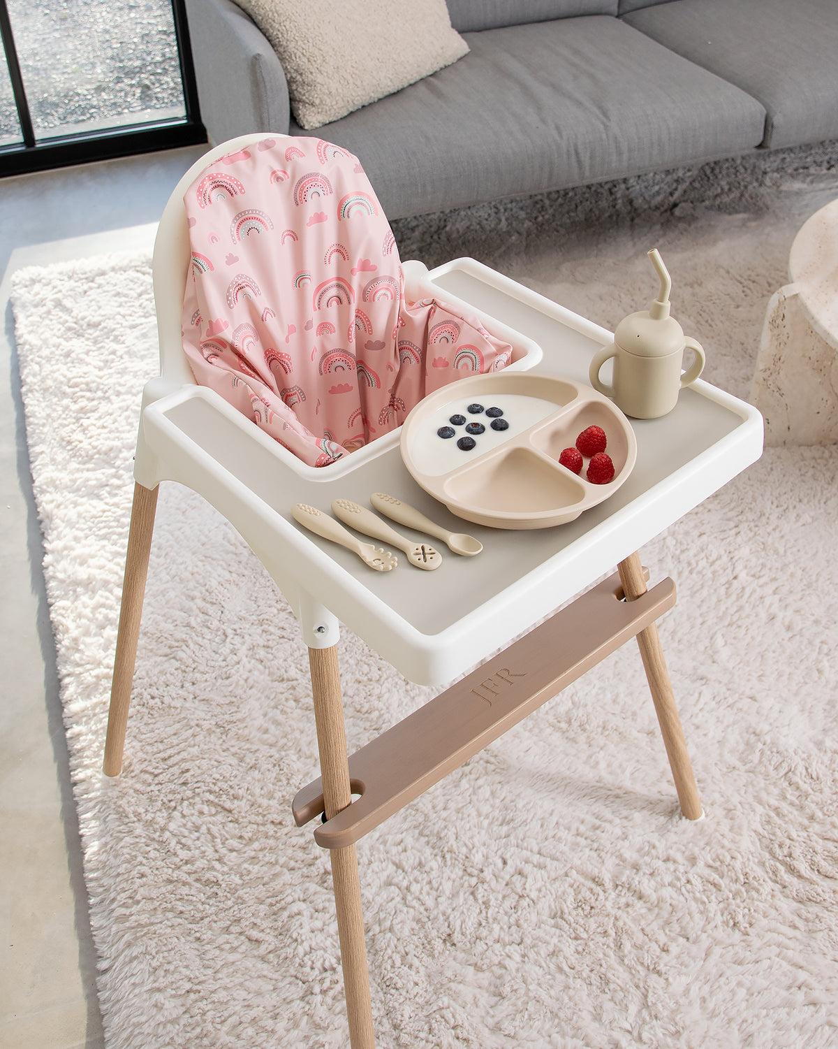 Tyynynpäällinen IKEA Antilop - Vaaleanpunaiset pilvet