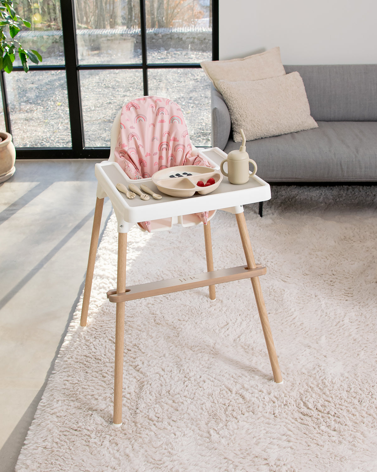 Tyynynpäällinen IKEA Antilop - Vaaleanpunaiset pilvet