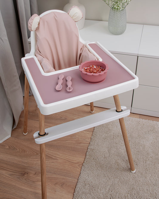 Silicone tray mat - Blush pink