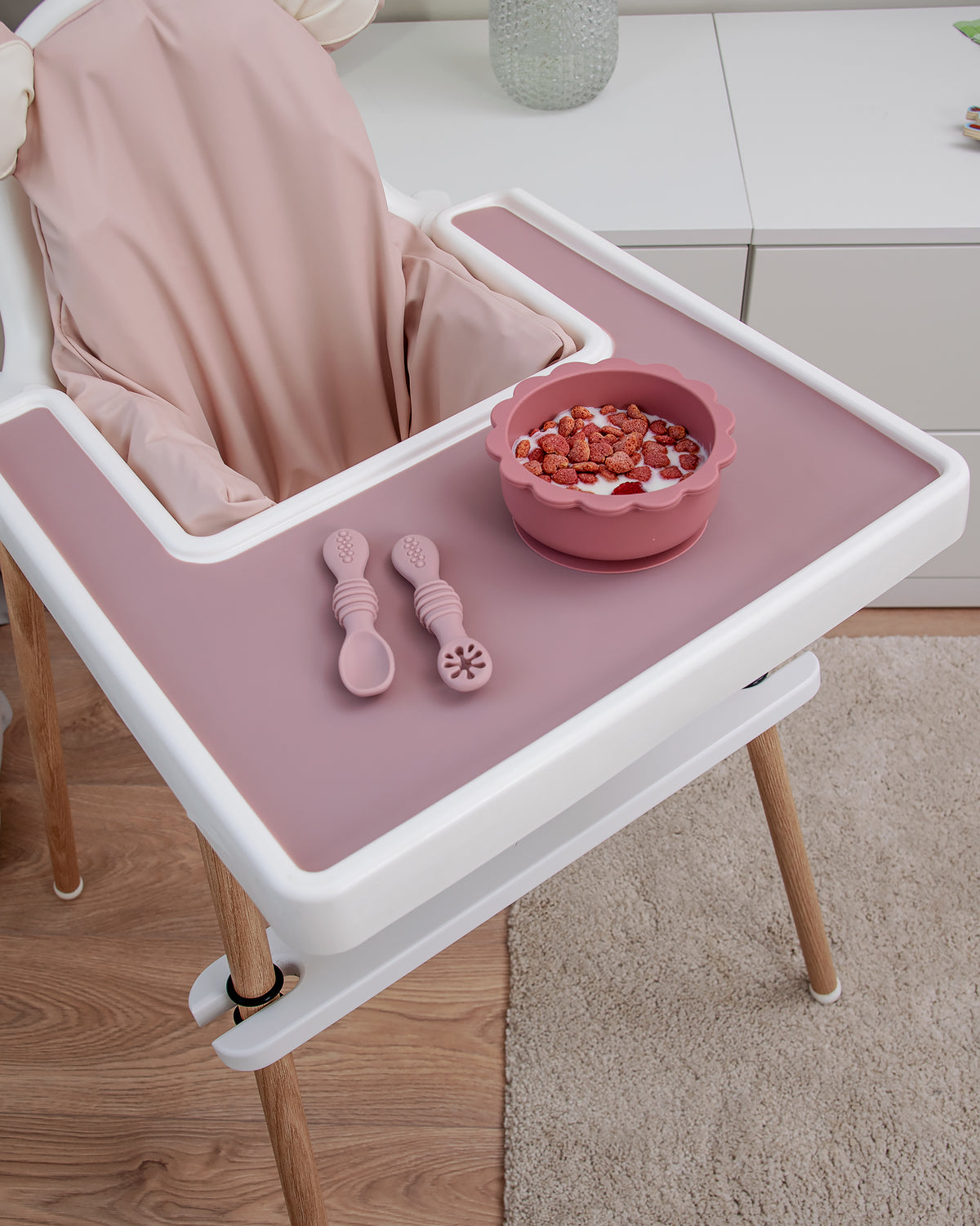 Brickunderlägg i silikon - Blush Pink