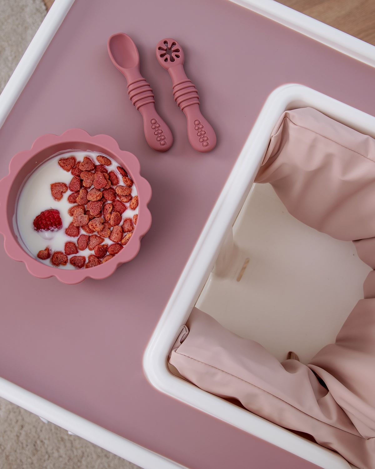 Brickunderlägg i silikon - Blush Pink