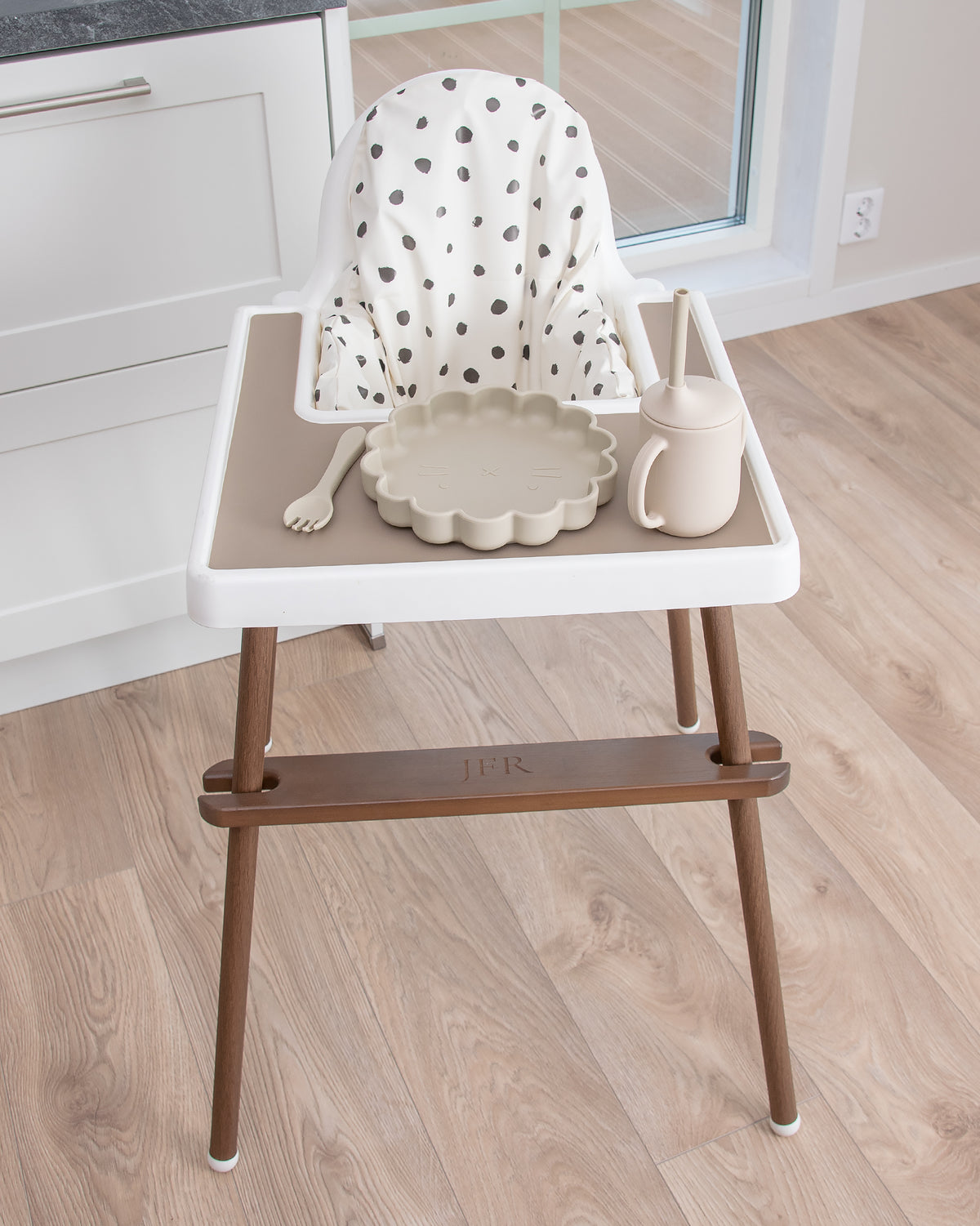 Fodstøtte til højstol Ikea Antilop - Brown Wood