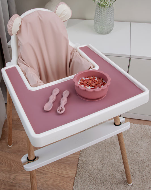 Tray Mat in Silicone - Dusty Pink