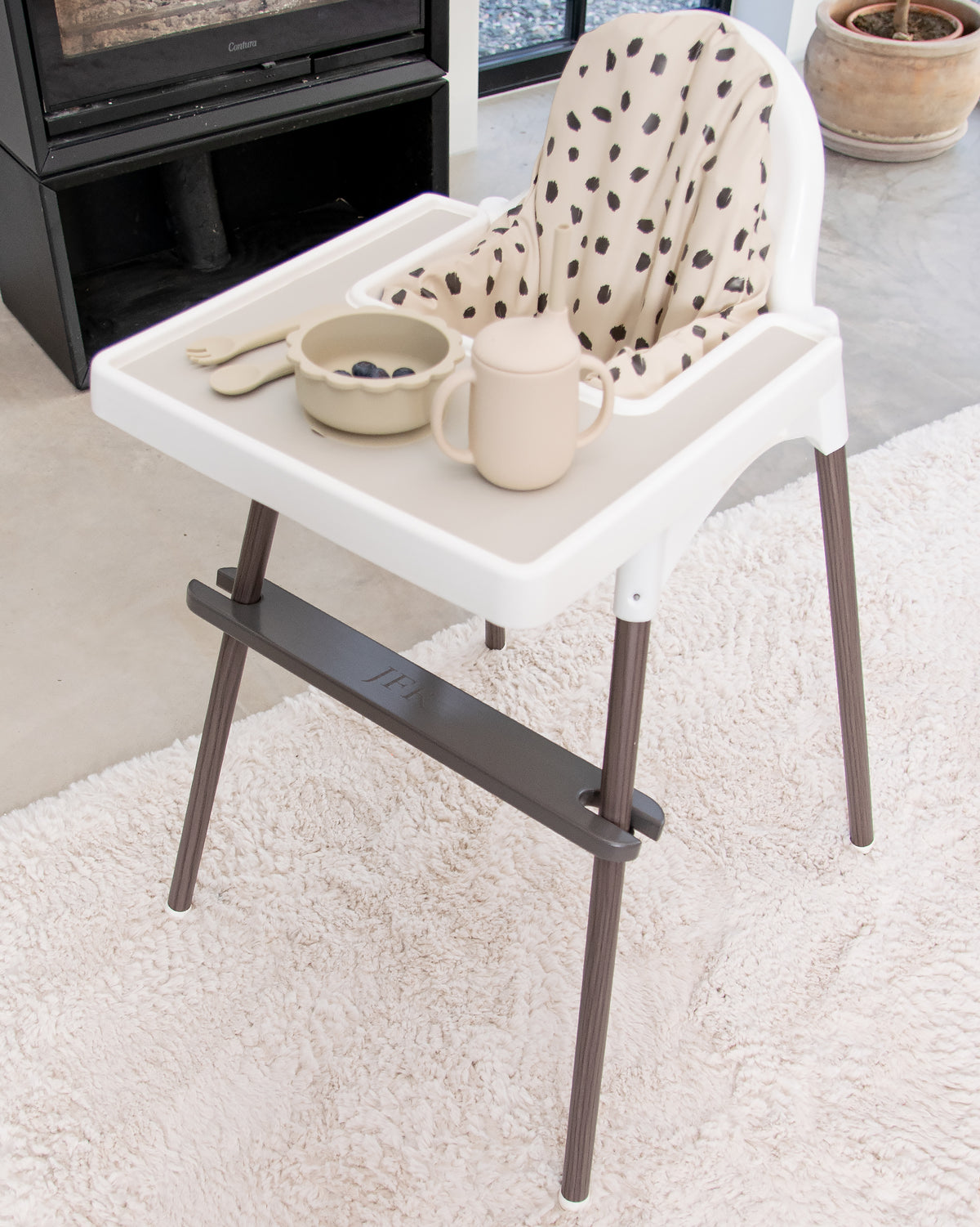 Fodstøtte til barnestol Ikea Antilop - Walnut