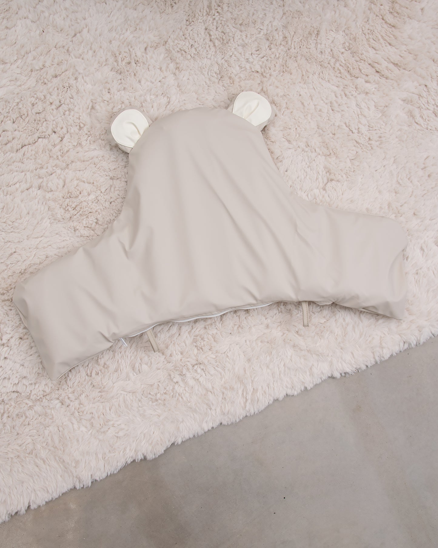 Wipeable Pillow Cover - Teddy Sand