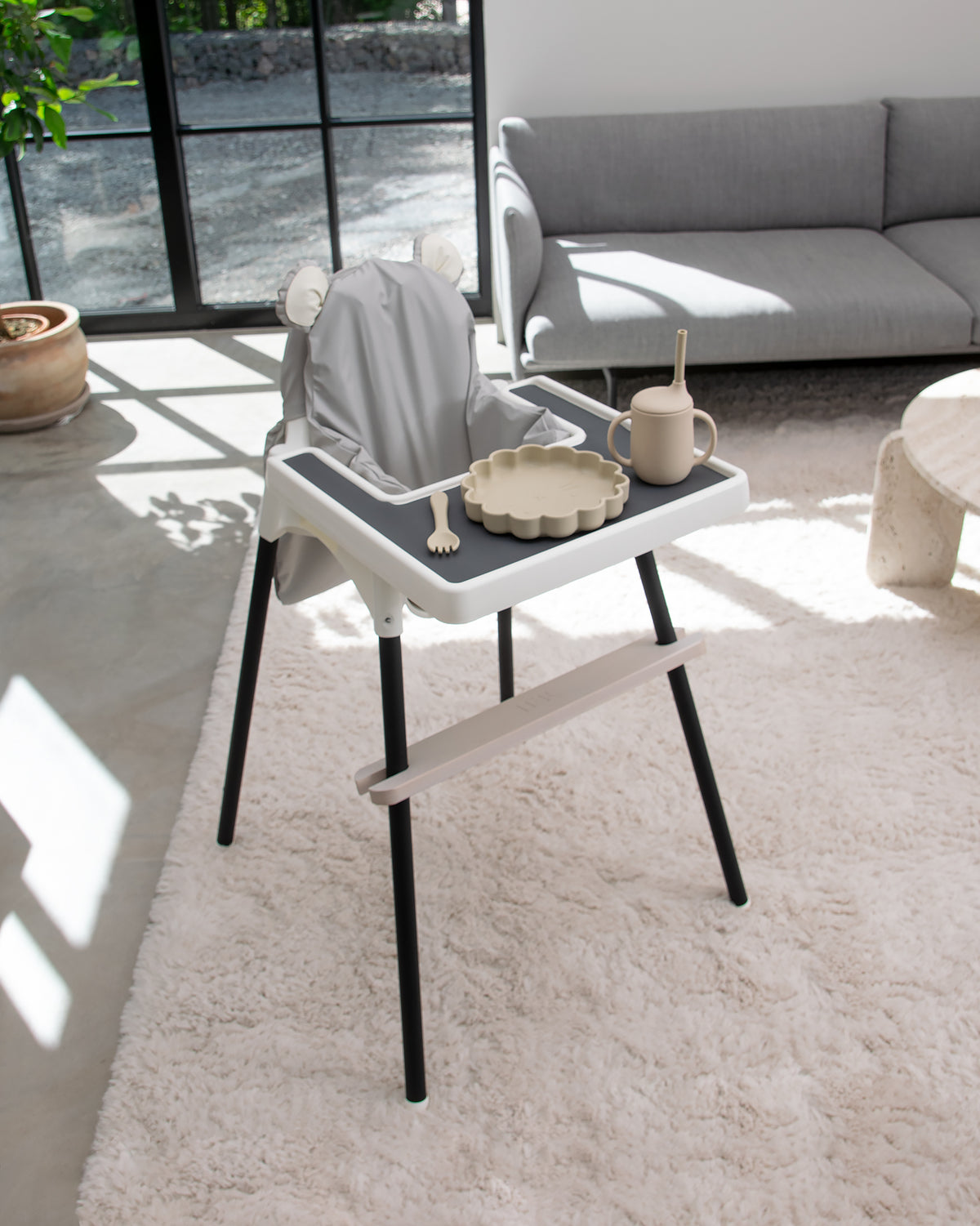 Tyynynpäällinen Ikea Antilop - Teddy Light Grey